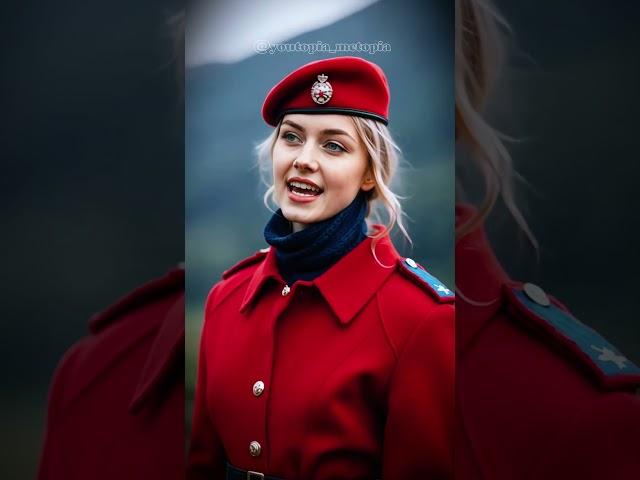 Beautiful Military Officer Singing KATYUSHA #femalesoldier