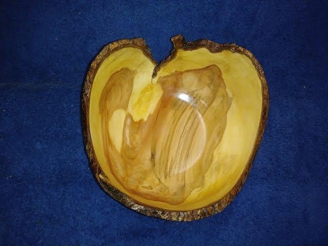 Wood Turning Pear Crotch Bowl The Apple of my Eye