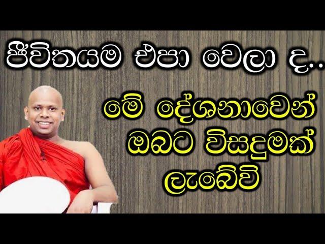 මේ දේශනාවෙන් ඔබට විසදුමක් ලැබේවි / පූජ්‍ය වැලිමඩ සද්ධාසීල ස්වාමීන් වහන්සේ @-Asapuwa