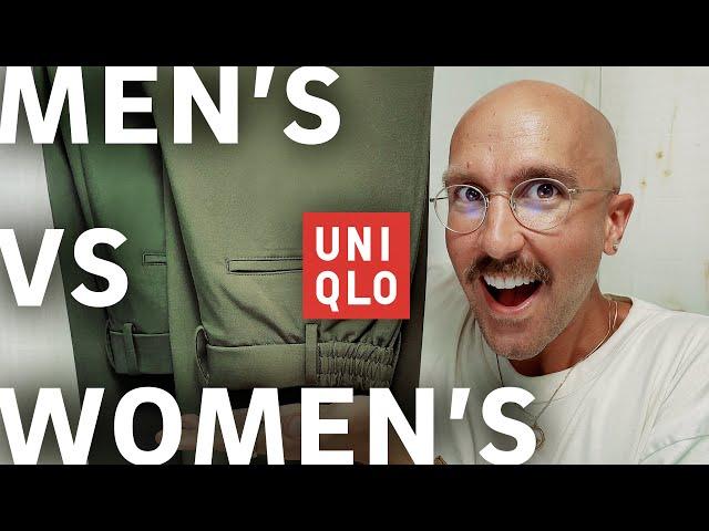 UNIQLO Pleated Wide Pants | Men's vs Women's