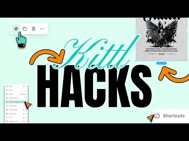 10 Kittl HACKS You Should Know | Plus A Secret Design Technique! 