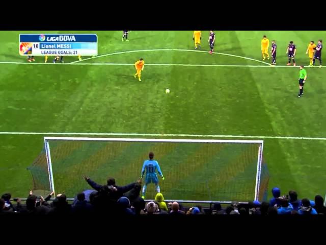 Lionel Messi Penalty lob/chip goal vs. Eibar 2016 [HD]