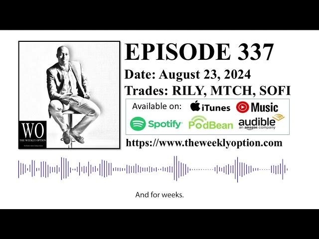 Option Trading Podcast - The Weekly Option Episode 337 Recorded on August 23, 2024