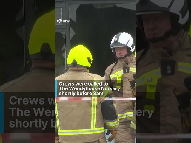 Firefighters battle blaze after fire breaks out at nursery #news #stvnews #fire #fireservice