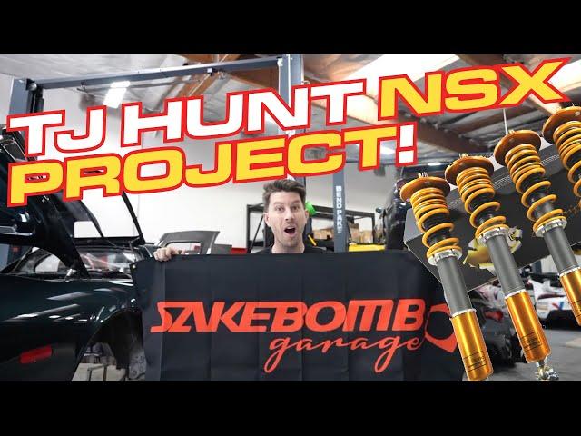 Tj Hunt + SakeBomb Garage! FPSpec Coilovers on his Junkyard Acura NSX!!