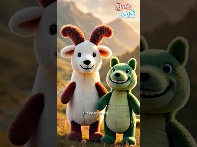 Look How a Ram and a Croc Transform.! EPIC!!! #ai #cute #funny #cuteanimals #jellycat #plushies