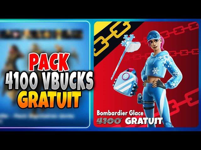 Nouveau Pack 4100 Vbucks GRATUITS sur Fortnite