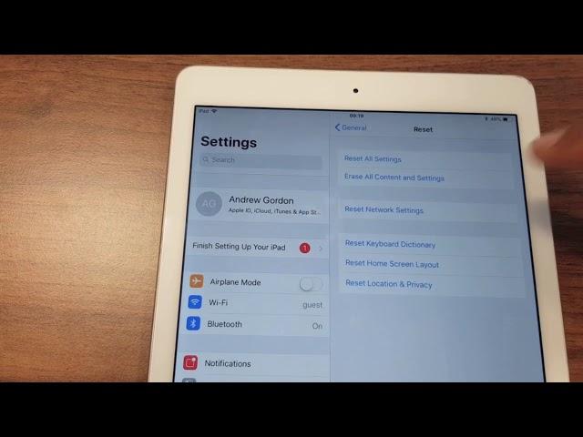 iPad Factory Reset - Wipe  Clean- Delete all data - All iPads