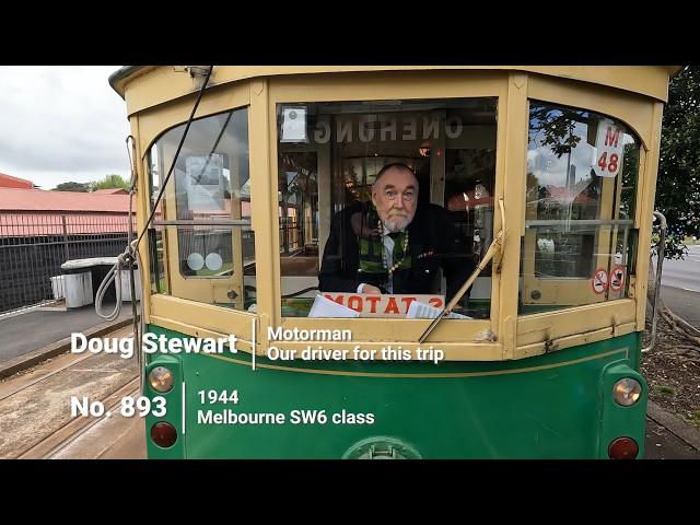 MOTAT Live Day 60th anniversary 2024 tram 893 dashcam