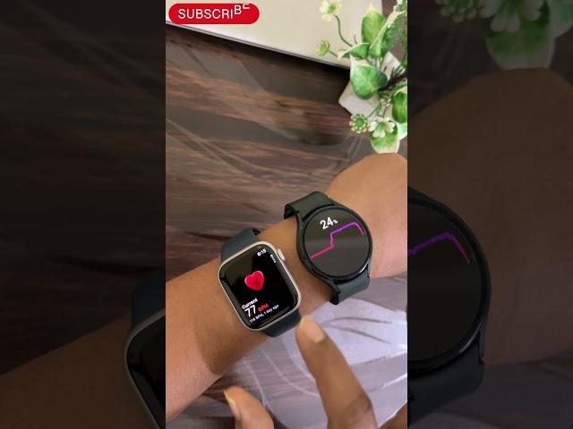 Apple Watch vs Samsung watch heart rate monitor#smartwatch#fitness