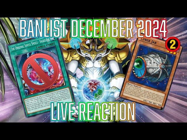 YUGIOH BANLIST December 2024 LIVE REACTION