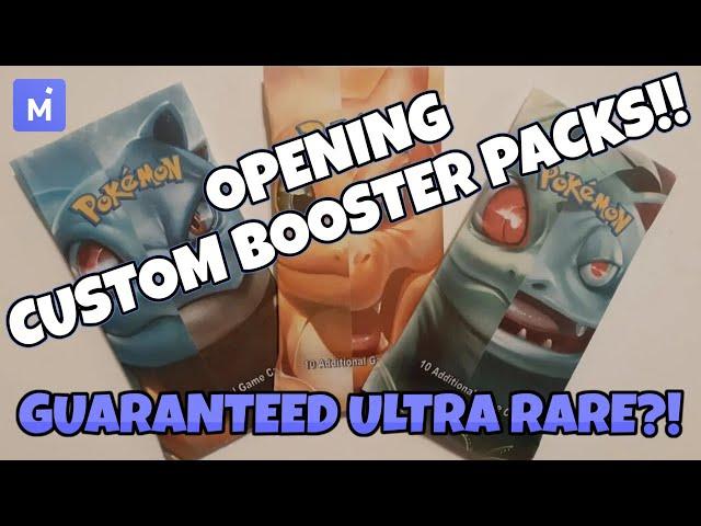 I ORDERED *CUSTOM BOOSTER PACKS* FROM MERCARI!! (Pokemon)