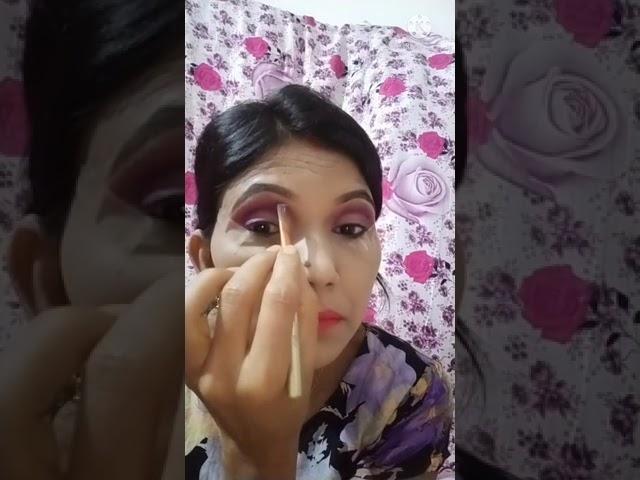 Very easy eye Makeup// step by step eye makeup tutorial//taratari sobai join koro amar family's. a