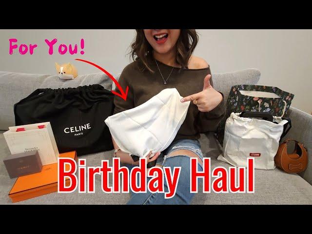 Luxury Birthday Unboxing | Ft. Hermes, Celine, Staud + Corgis