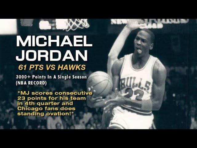 Michael Jordan 61 points vs Atlanta Hawks