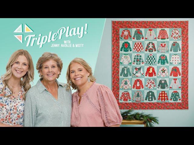 Triple Play: How to Make 3 Christmas Quilts with NEW Holiday Templates - Free Quilting Tutorial