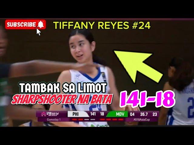 Tiffany Reyes 13 Years Old Palang - Nagpakitang Gilas sa pagtira ng Tres U18 Womens Gilas Team