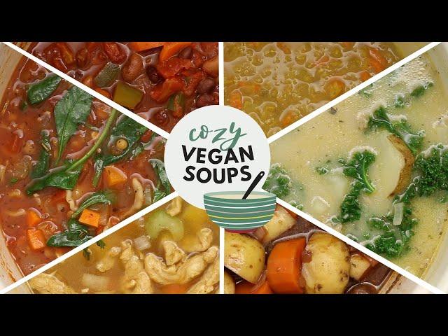 cozy vegan soups for every day of the week (almost)