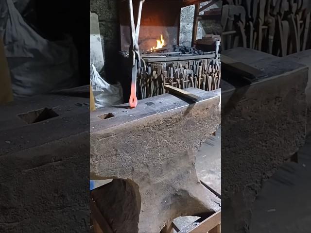 Forging a bottle opener! #blacksmith #forging #beginner #project #ireland #bottle #traditional #fyp