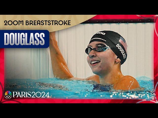 Kate Douglass GOLDEN for Team USA in women’s 200m breaststroke final | Paris Olympics | NBC Sports