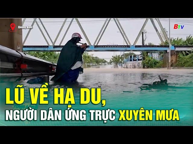 Lũ về hạ du, người dân ứng trực xuyên mưa | BTV - TRUYỀN HÌNH BÌNH DƯƠNG