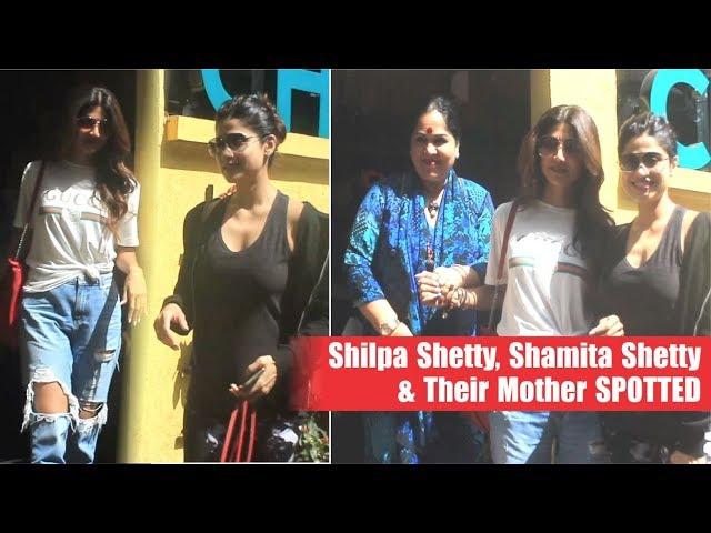 Shilpa Shetty, Shamita Shetty & Their Mother SPOTTED | Bollywood News