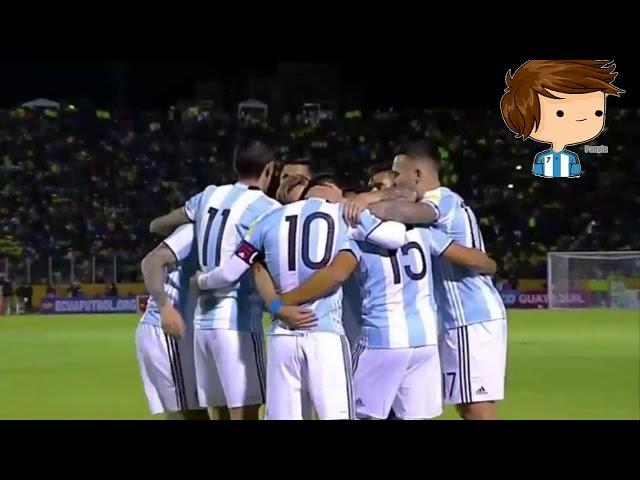 Messi - Argentina vs Ecuador 3-1 | Messi 3 Goals ( World Cup Qualifier 2018 ) HD