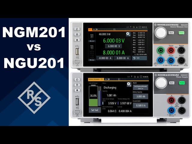 Rohde & Schwarz NGM201 vs. NGU201 Power Supply Comparison