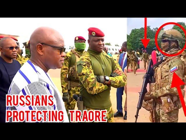 BREAKING: Russian soldiers spotted protecting Burkina Faso President Ibrahim Traore in Ouagadougou