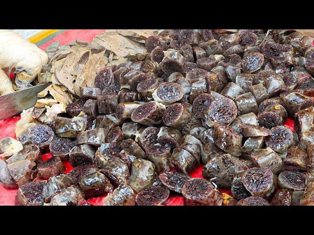 Famous Mom! Popular Korean Sausage Sundae(Blood Sausage) - Korean Street Food