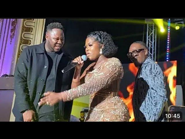 Fella Makafui Surprisingly Joins Medikal On Stage While Performing Today @ Ghana Report Show