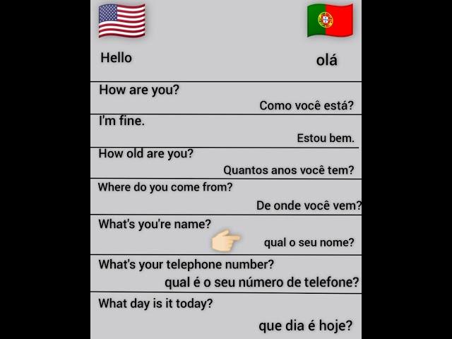 Portuguese language training