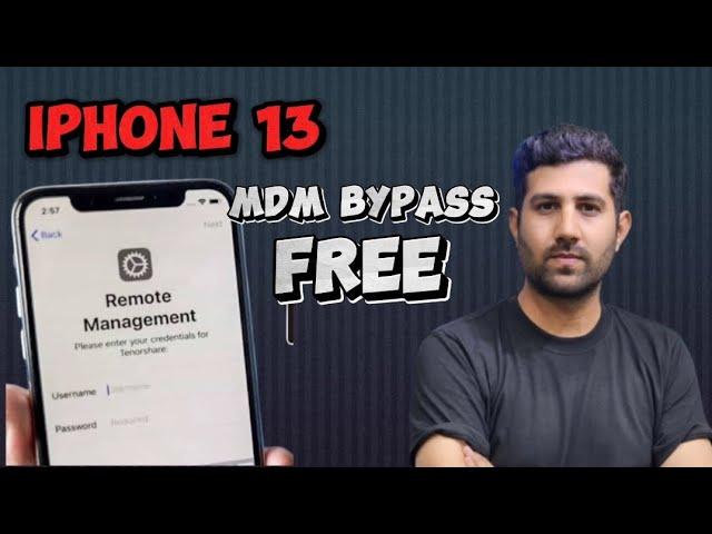 Iphone 13 Mdm bypass | FREE | Hindi | Urdu | IPHONE REMOTE MANAGEMENT LOCK REMOVE FOR FREE | unlock