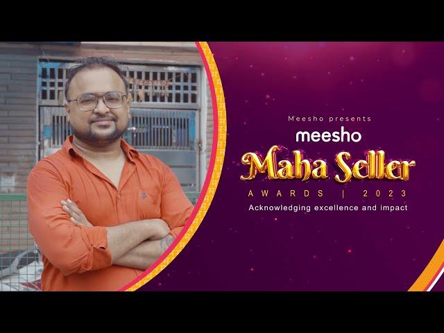 Ansh Saxena | Most Innovative Seller of the year | Meesho Maha Seller Awards