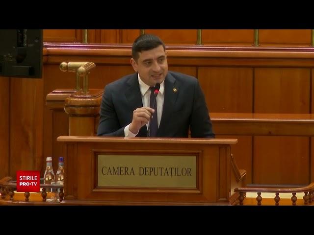 Discurs nedemn de Parlamentul României de la George Simion: Crăciunul ăsta ați scăpat