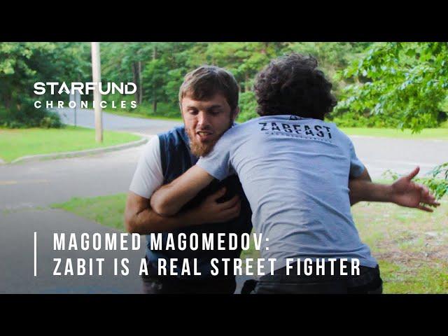 Zabit and Magomed get into a scuffle on the streets of New Jersey