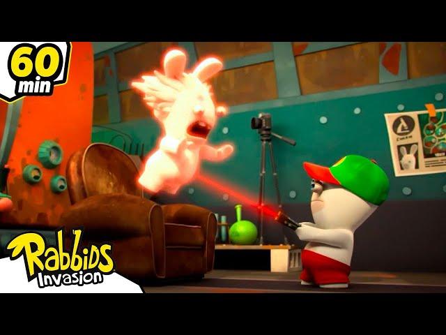 Mad Rabbid is in trouble! | RABBIDS INVASION | 1H New compilation | Cartoon for kids