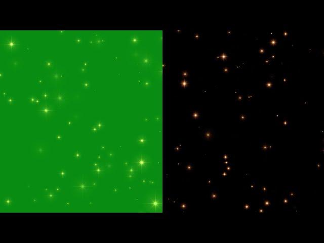 Star Particles Green Screen and Black Screen Background Video Effects HD No Copyright Footage