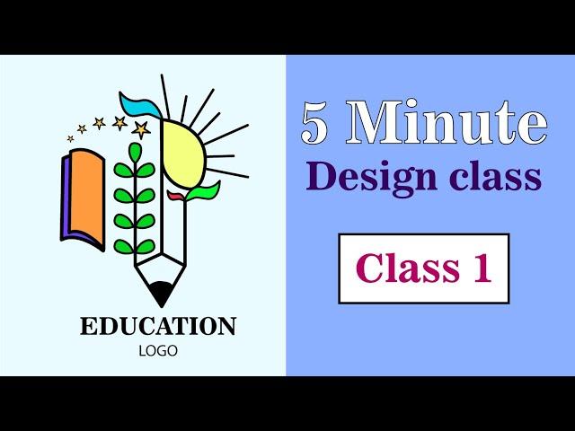 Learn LOGO Designing in Illustrator in 5 minutes easily | class 1