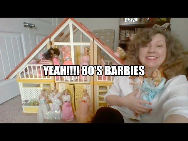 1980's Barbie dolls in original outfits identifying by eyes Jewel Secrets Crystal Magic Moves Rocker