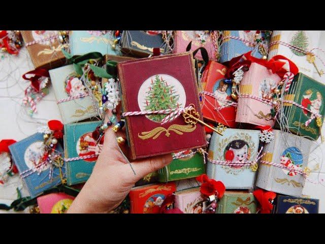  mini journals  Christmas ornaments! TUTORIAL!