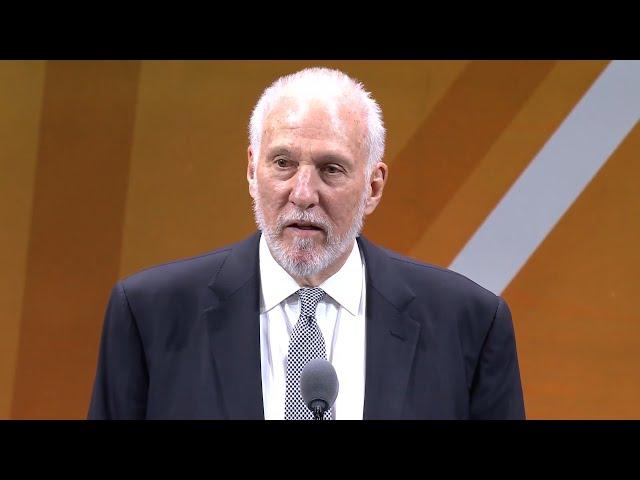 Gregg Popovich - Full Basketball Hall of Fame Enshrinement Speech