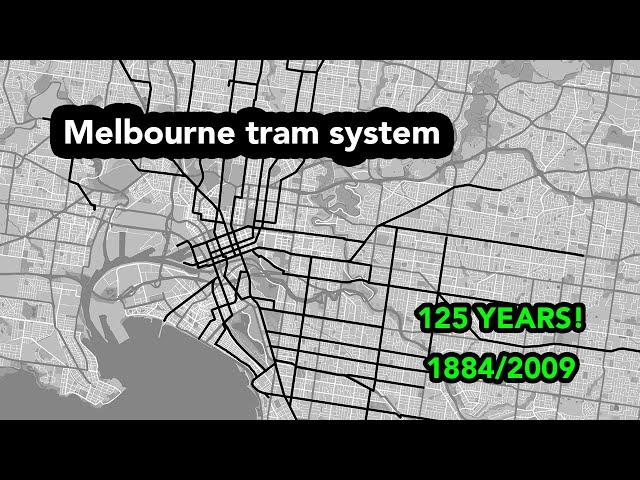 Melbourne Tram History - Animated Map