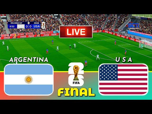 LIVE| ARGENTINA vs U S A - FIFA World Cup 2026 | Final | Full Match | PES 21 Simulation