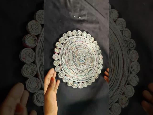 Newspaper stool making || newspaper table #craft #viral #newspaper #shortfeed #shorts