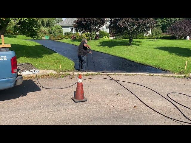 Professional Asphalt Spray Sealing: "The Long Curvy Spray Seal One" Top Coats Pavement Maintenance