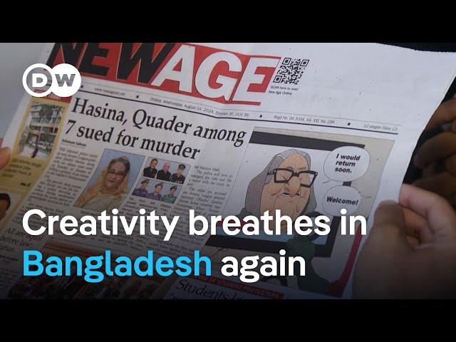 Bangladesh: Political satire flourishes in Sheikh Hasina's absence | DW News