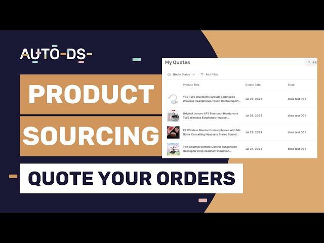 AutoDS Product Sourcing: Get Quotes From Multiple Suppliers