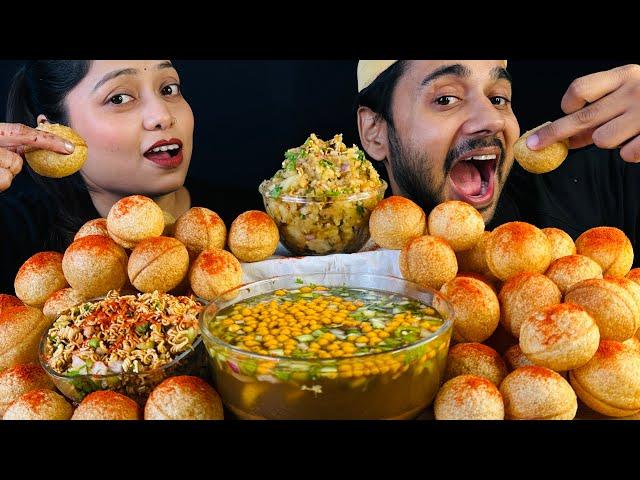 100 PANIPURI CHALLENGE | PANIPURI EATING CHALLENGE | INDIAN STREET FOOD | COUPLE CHALLENGE