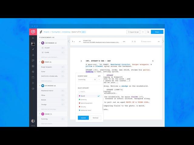 StudioBinder | Free Script Breakdown Software